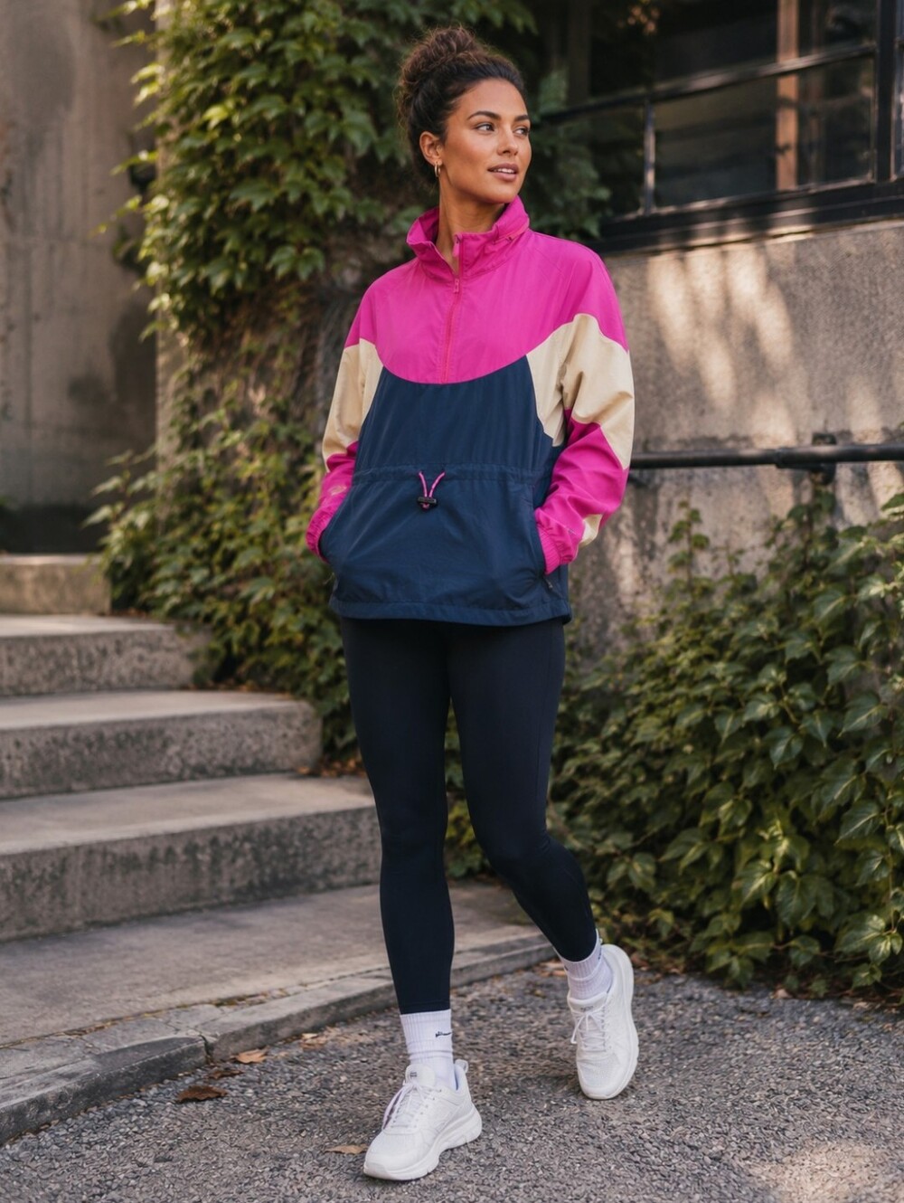 LULULEMON Evergreen Anorak Windbreaker Jacket Colorblock Hooded Pullover